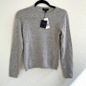 Cashmere Charter Club Gray Luxury Petite 100% Cashmere Petite